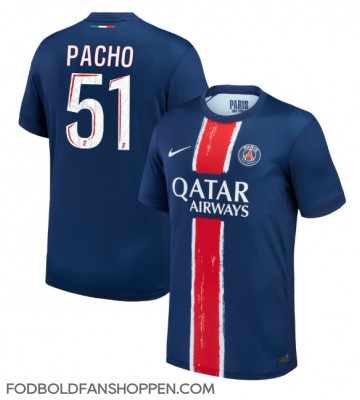 Paris Saint-Germain Willian Pacho #51 Hjemmebanetrøje 2024-25 Kortærmet